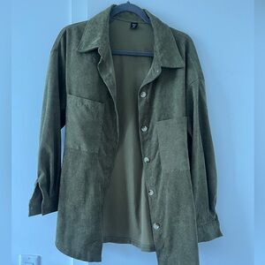 Button up green top